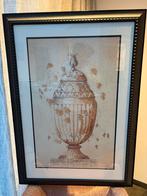 Set van 2 lijsten 80 x 112 - in houten lijst+ passe-partout, Ophalen, 75 tot 100 cm, 75 cm of meer, Print