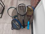 3 tennis rackets en 1 padel, Sport en Fitness, Tennis, Ophalen of Verzenden, Gebruikt, Racket, Dunlop