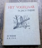 Zwart wit boek "Het Vogeljaar" van JAC.P.Thijsse, 1938, Gelezen, Jac. P. Thijsse, Prentenboek, Ophalen of Verzenden