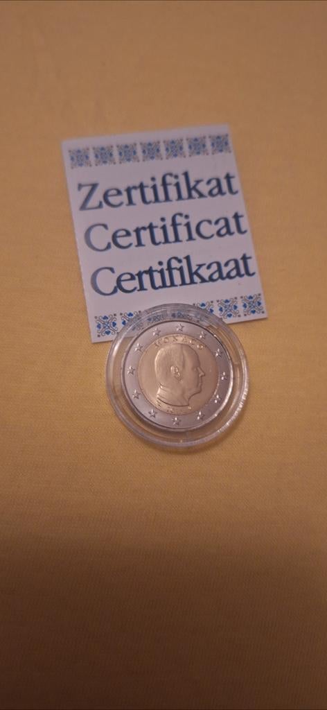 Monaco 2 Euro 2015 met Certificaat, Ophalen of Verzenden, Overige landen, Losse munt