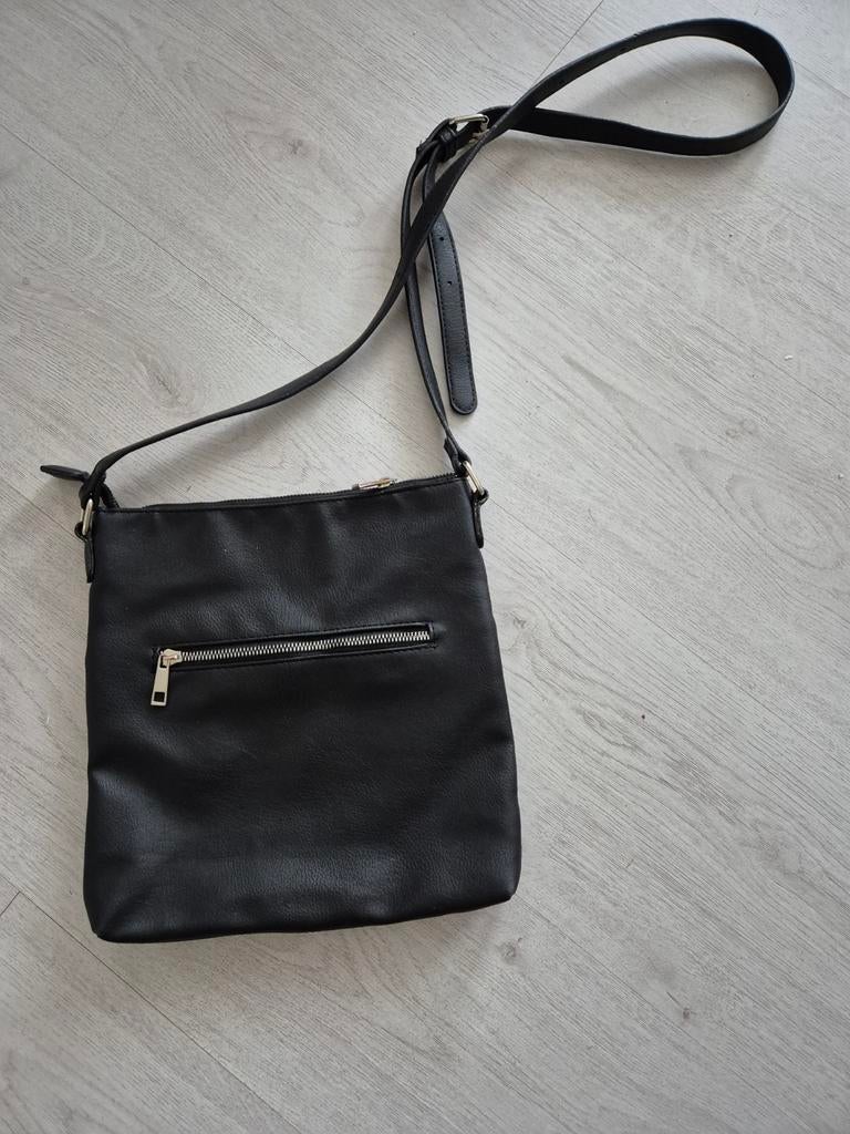 Hema Zwarte Dames Tas, Ophalen of Verzenden, Zo goed als nieuw, Zwart, Overige merken