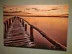 Canvas doek - stijger - zonsondergang, Ophalen, Zo goed als nieuw, Schilderij, 100 tot 125 cm
