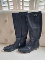 Laarzen River Wood blauw leer maat 37, Kleding | Dames, Ophalen of Verzenden, Zo goed als nieuw, Blauw, Hoge laarzen