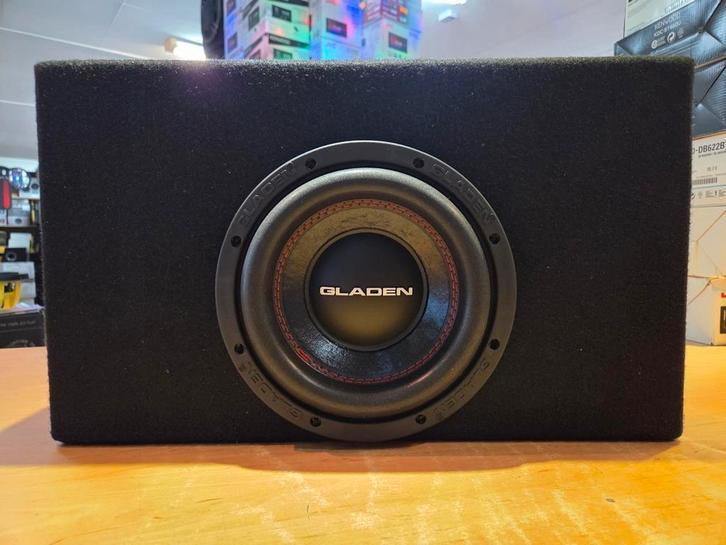 GLADEN 8inch subwoofer kist 375watt platte kist, Auto diversen, Autospeakers, Nieuw, Ophalen of Verzenden