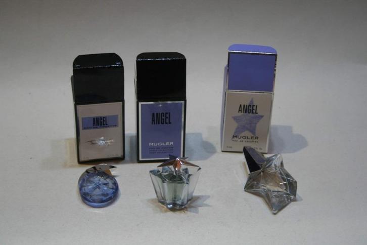 3 verschillende Mugler Angel 2x EdT, 1x EdP nieuw & OVP, Verzamelen, Parfumverzamelingen, Nieuw, Miniatuur, Gevuld, Verzenden