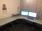 Bureau tafel (L / Hokigevormige bureau)., Ophalen