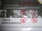 2 Gebruiksaanwijzing Behringer Truth B2031A / B2030A monitor, Overige typen, Nieuw, 60 tot 120 watt, Ophalen