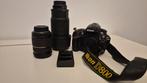 Nikon D800 set met 28-75mm en 80-200mm f/2.8 lenzen, Audio, Tv en Foto, Fotocamera's Digitaal, Ophalen, Gebruikt, Spiegelreflex
