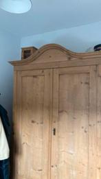 Oude Grenen kast (vintage), Huis en Inrichting, Kasten | Kledingkasten, Ophalen, Gebruikt, 100 tot 150 cm, 200 cm of meer