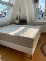 Ikea boxspring met topper, Crème, Tweepersoons, Ophalen of Verzenden, Zo goed als nieuw