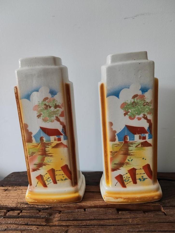 Unieke ontworpen Art deco vazen in nieuwstaat, Antiek en Kunst, Antiek | Keramiek en Aardewerk, Ophalen of Verzenden