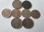 Lotje Belgische Francs - 6 x 1 Franc en 2 x 5 Franc, Postzegels en Munten, Ophalen of Verzenden