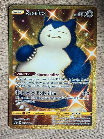 Snorlax - Chilling Reign 224/198 - Pokemon Kaart beschikbaar voor biedingen