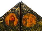 Drieluik icoon / triptiek Het Isenheimer altaar kerst, Antiek en Kunst, Antiek | Religie, Ophalen of Verzenden
