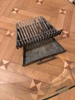 Glazen Haardscherm en rooster, Huis en Inrichting, Haarden, Ophalen, Gebruikt, Inbouwhaard, Houthaard