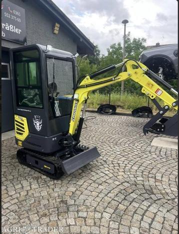 Kingway Minigraver Yama H12 Koop met cabine Joysticks Duim beschikbaar voor biedingen