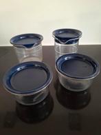 Suiker en melkkannetje en 2 schaaltjes- tupperware, Ophalen of Verzenden, Gebruikt