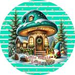 L598 icing frosting paddestoel 19cm eetbare taart print top, Hobby en Vrije tijd, Taarten en Cupcakes maken, Ophalen of Verzenden