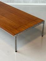 Artifort 867 salontafel Kho Liang Le vintage design tafel, 100 tot 150 cm, Gebruikt, Metaal, Rechthoekig