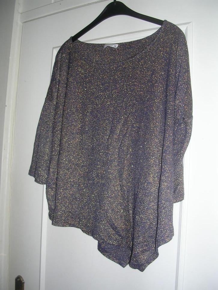 Aparte wijde goudkleurige blouse van Supertrash, maat S, Kleding | Dames, Blouses en Tunieken, Zo goed als nieuw, Maat 38/40 (M)