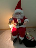 Bewegende kerstman met licht zittend op schoorsteen, Diversen, Ophalen of Verzenden, Zo goed als nieuw