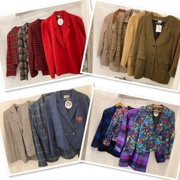 Vintage kleding, schoenen, tasjes / oa blazers en colberts beschikbaar voor biedingen
