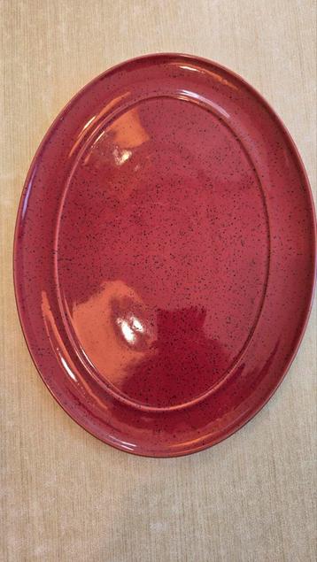 Denny Harlequin Rode Schaal/Bord - 37x28cm beschikbaar voor biedingen