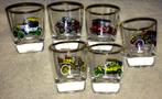 Borrel glaasjes AUTO. 6 stuks., Verzamelen, Ophalen of Verzenden, Gebruikt, Borrel- of Shotglas