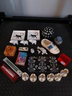 Partij / lot huisdecoratie - beeldjes, serveerschaal, deco,, Ophalen of Verzenden, Zo goed als nieuw