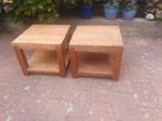 2 salontafels Teakhout 50x 50, Huis en Inrichting, Ophalen, Gebruikt, 50 tot 100 cm, 50 tot 100 cm