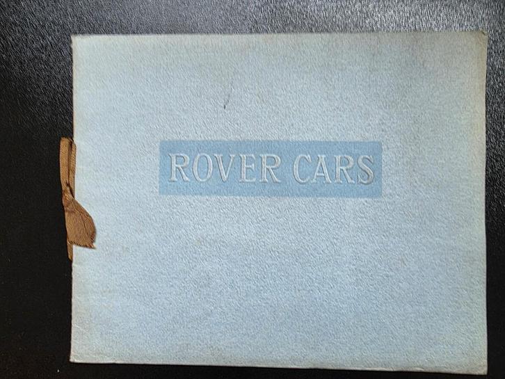 Rover cars folder 1929, Boeken, Auto's | Folders en Tijdschriften, Zo goed als nieuw, Overige merken, Ophalen