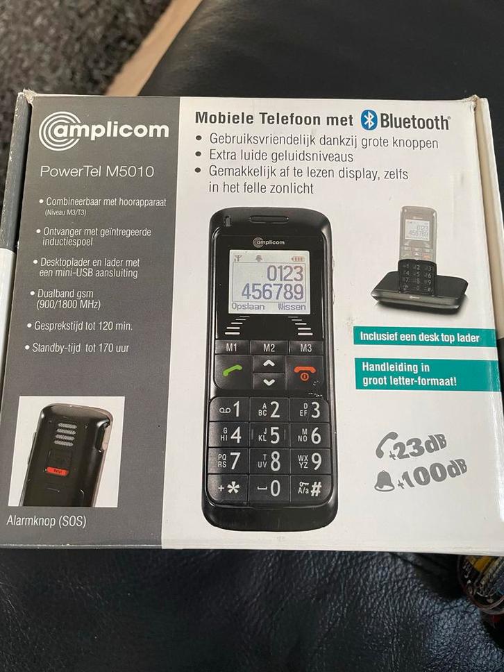 Amplicom PowerTel M5010 Senioren Mobiel (nieuwstaat), Telecommunicatie, Mobiele telefoons | Overige merken, Gebruikt, Zonder abonnement