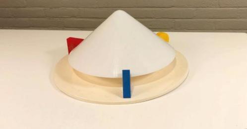 Vintage IKEA Memphis Milano plafondlamp wandlamp, Huis en Inrichting, Lampen | Wandlampen, Gebruikt, Hout, Kunststof, Metaal, Ophalen of Verzenden