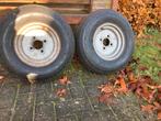 2 banden met velg. Band 5.00-10, Ophalen, Gebruikt