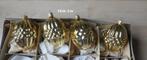 Gouden glazen vintage kerstballen eikels., Ophalen of Verzenden, Zo goed als nieuw