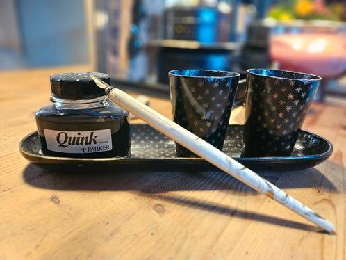 Mooi inkstel, Verzamelen, Pennenverzamelingen, Zo goed als nieuw, Overige merken, Ophalen of Verzenden