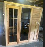 familie sauna 3 banken massief hout 8 kw kachel, Ophalen, Zo goed als nieuw, Fins of Traditioneel, Complete sauna