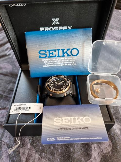 Prachtige Seiko solar SNE498P1 Tuna + extra shroud full set, Sieraden, Tassen en Uiterlijk, Horloges | Heren, Zo goed als nieuw
