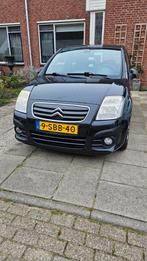 Citroën C2 1.4 I 2009 Zwart, Auto's, Voorwielaandrijving, 450 kg, 4 cilinders, 965 kg