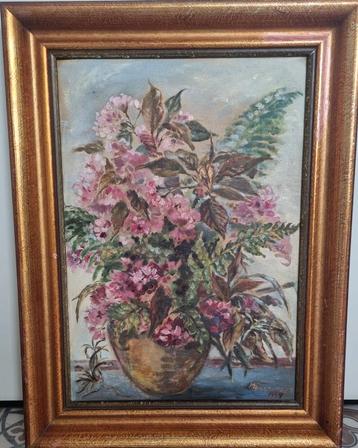 Hedwig Reisinger (1904-1998)stilleven oliverf op paneel beschikbaar voor biedingen