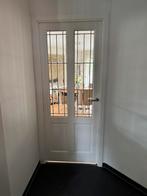 Glas in lood stompe binnendeur 88x211x4, Doe-het-zelf en Verbouw, Deuren en Horren, Ophalen, 80 tot 100 cm, Binnendeur, Glas
