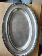 GROTE VERZILVERDE SCHAAL, Antiek en Kunst, Antiek | Goud en Zilver, Ophalen of Verzenden, Zilver