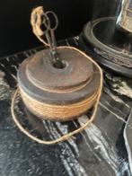 Houten spoel klos met draad en schaartje brocante sfeer, Huis en Inrichting, Ophalen of Verzenden, Nieuw