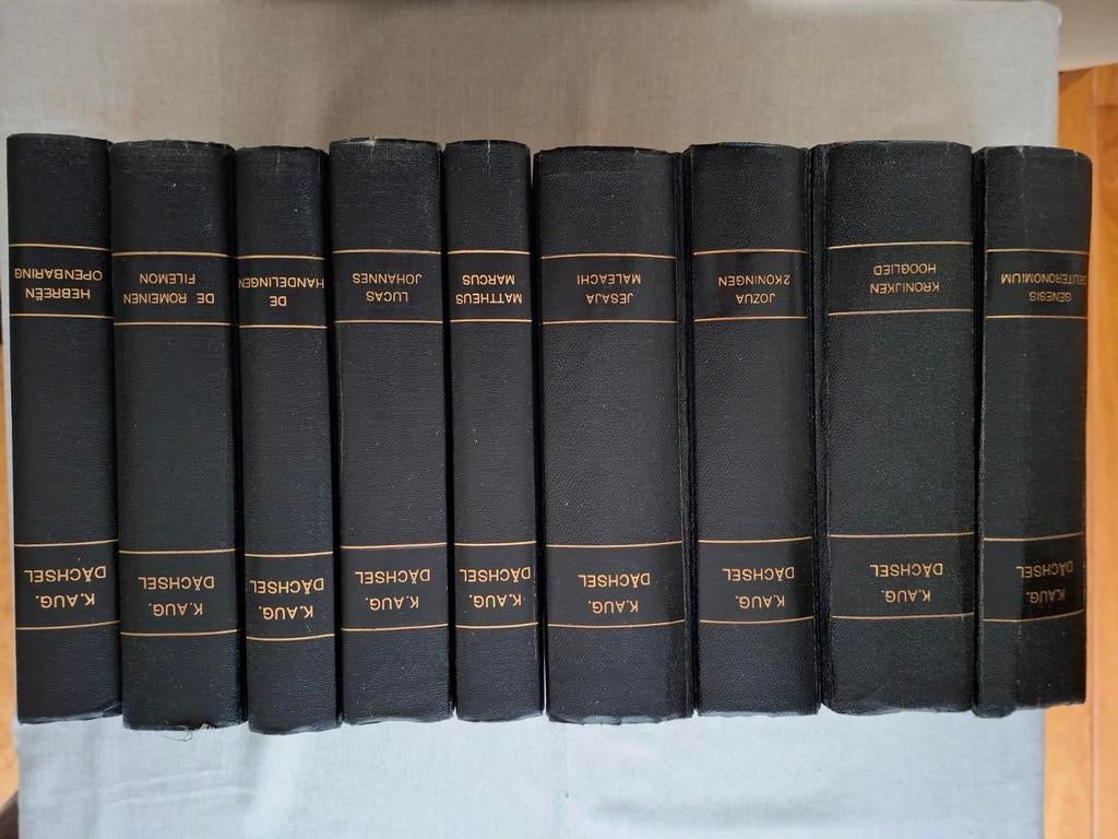 Bijbelverklaring Dächsel - 9 Delen - Oude & Nieuwe Testament, Ophalen of Verzenden, Gelezen, K. Aug. Dächsel, Christendom | Protestants