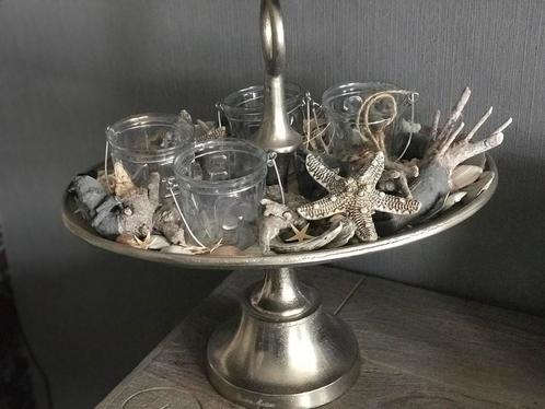 Riviera Maison Bournemouth etagère ovaal 1 verdieping, Huis en Inrichting, Woonaccessoires | Etagères, Zo goed als nieuw, Ophalen of Verzenden