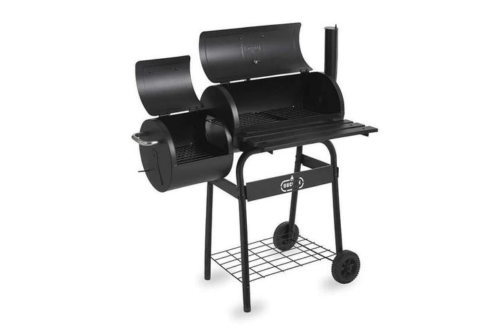 Buccan Bunbury Double Barrel BBQ - Nieuw!, Tuin en Terras, Houtskoolbarbecues, Nieuw, Ophalen
