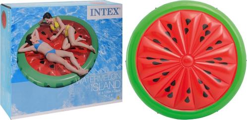 Luchtbed watermeloen Intex 183 x 23 Cm, Tuin en Terras, Zwembad-toebehoren, Nieuw, Ophalen