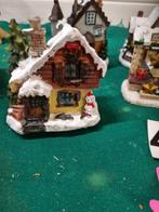 kersthuisjes porselein met verlichting 6 stuks  [b41A], Diversen, Ophalen of Verzenden, 'T Olde Gre-j, Info@toldegrej.nl, Endepoelstraat 20f Didam