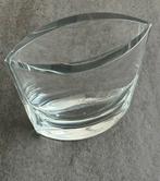 Glazen ovale vaas (hxbxd 20x17x7,5cm), Gebruikt, Overige kleuren, Ophalen of Verzenden, Glas