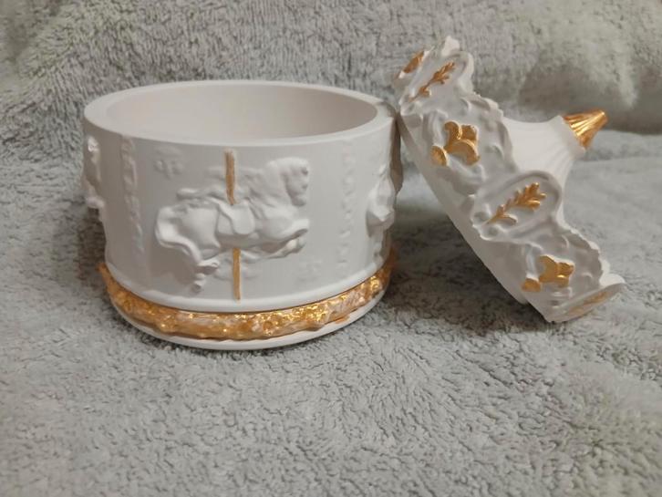 Gipscontainer - Carrousel voor kleine spullen, Huis en Inrichting, Woonaccessoires | Kisten, Gebruikt, Minder dan 50 cm, Minder dan 50 cm